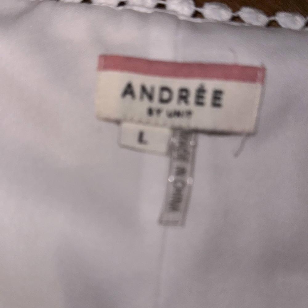 Andree By Unit White Flutter Sleeve Top - image 8